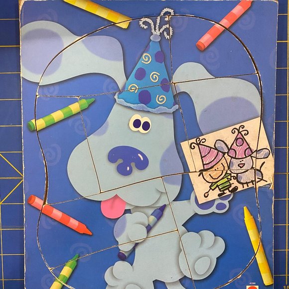Mattel Blue's Clues Coloring Wood Puzzle - Picture 1 of 4